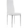 Stool on the metal frame DC2-001 Metal/Ecokozha, Chrome/White 41x45x96 cm