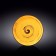 The plate round Wilmax England Spiral, D = 23 cm, yellow color