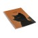 The diary is low on the crest A5 60 sheets, the soft cover "Black cat in glasses"
