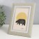 Photo frame plastic 10x15 cm "Weaving beige" Inner silver stroke 20x15 cm