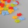 Buttons plastic for creativity 2 punctures "Color Bunnies" set 60 pcs 1.3x1.7 cm