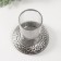 Ceramics candlestick, glass for 1 candle "True" d = 8 cm silver 14.5x14.5x17.5 cm