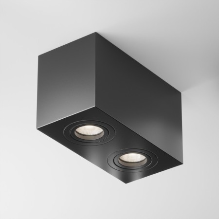 Technical C017CL-02B, 2XGU10, 50W, 20x10x1.5 cm lamp, black color, black color-2