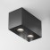 Technical C017CL-02B, 2XGU10, 50W, 20x10x1.5 cm lamp, black color, black color
