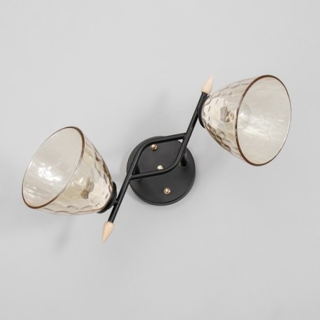 Chandelier "Charlene" 2he27 40W Black 46x25x26 cm Bayerlux-4