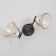 Chandelier "Charlene" 2he27 40W Black 46x25x26 cm Bayerlux