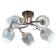 Chandelier N5031/5 COF+FGD coffee/gold 5x60W E27 66x66x24cm