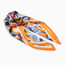 Women's scarf minku rr 70*70 cm, col. orange