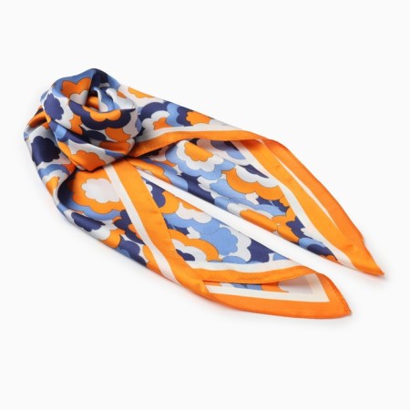 Women's scarf minku rr 70*70 cm, col. orange