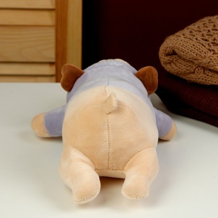 Soft toy "MOPS", 30 cm, blue color-2