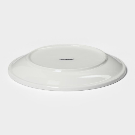 Porcelain dessert plate Magistro "Blanche", D = 20.5 cm, white color-2