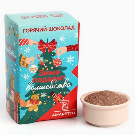 Hot chocolate “Winter will give magic”, taste: Amaretto, 125 g (25 g x 5 pcs)-1