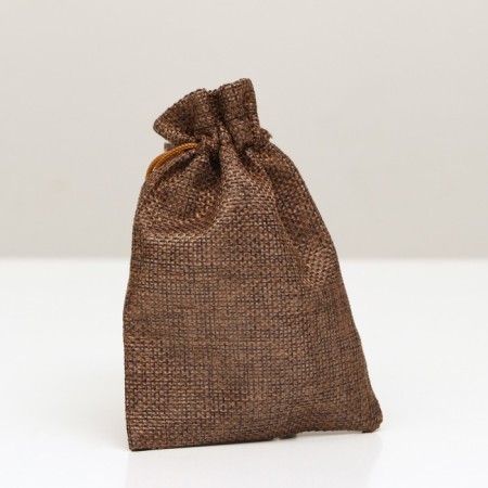 Gift bag from canvases, black, 10 x 14 cm-1