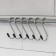 A set of hooks for railing deeds, d = 1.5 cm, 6 cm, 6 pcs, color chromium
