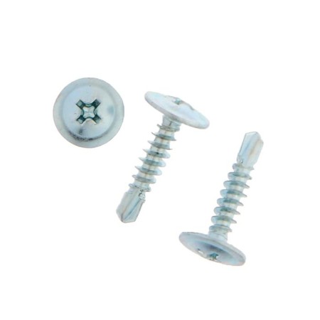 Self -tapping screws "Tundra Krep", with a presshayboy, drilling, 4.2x19 mm, galvanized, 15 pcs
