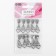 Automatic castle for lightning "Spiral", No. 5, decorative, 10 pcs, Nickel color