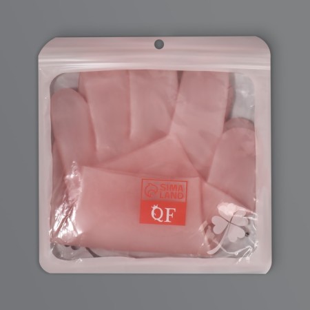 Silicone gloves for cosmetic procedures, reusable, 20 cm, universal size, pink color-3