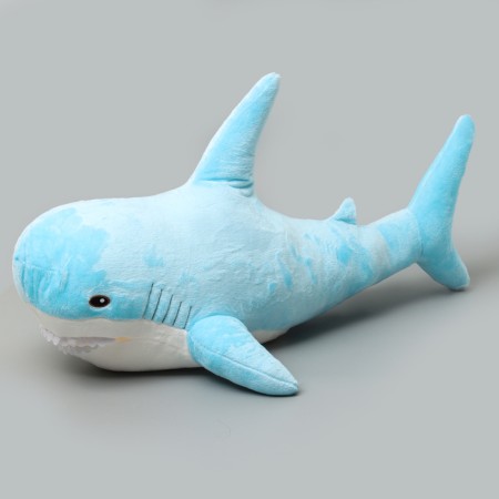 Soft toy "Shark", 100 cm, blue color