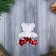 Soft suspension "Bear - Festive overflow" 8.5*9.5 cm, mix