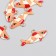 Decor for creativity metal, enamel "Orange shark" gold 0.3x3.1x1.5 cm