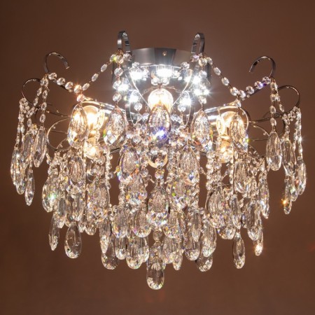 Snow chandelier 6x60W E27 chrome 54x54x45cm-2
