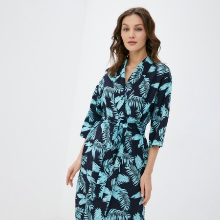 Female set (robe and combination) KAFTAN, size 40-42, turquoise color/blue-2