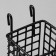Basket on a grid, 9 × 9 × 9.5 cm, black color