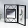 Photo frame Metal in 2 photos 10x10, 10x15 cm "Loft. Triangles" black 20x30.5 cm