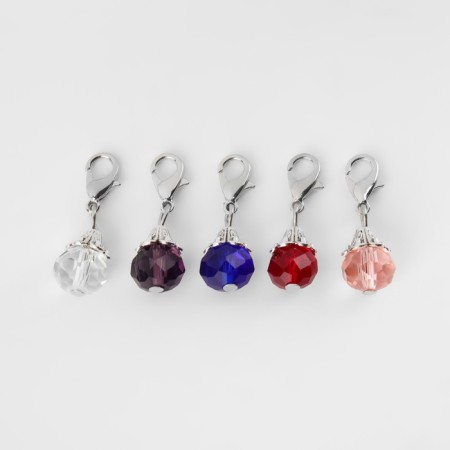 Markers for the loops "Crystals", 27 × 9 mm, 5 pcs, color colorful-1