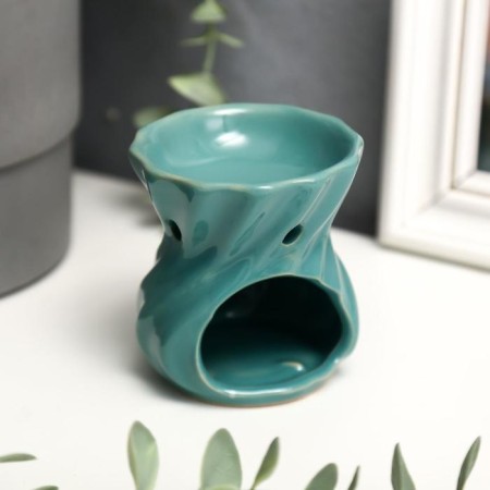 Aroma lamp ceramics "Emerald" mix 7.8x7x7 cm-1