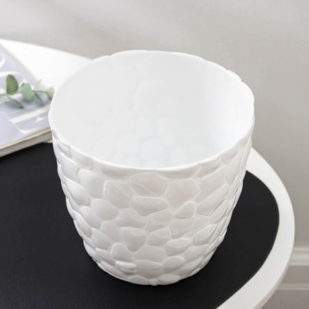 Pot with the pallet "Stones", 2.6 l, white color-2