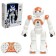 Hunter robot, radio -controlled, light and sound effects, works on the battery, color orange color