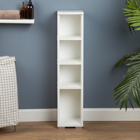 Quarter 20 bathroom cabinet (4 open sections), 19 x 20 x 95 cm-1