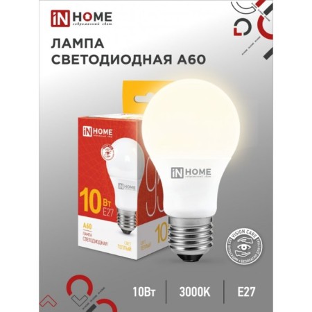 LED LED In Home LED-A60-VC, E27, 10 W, 230 V, 3000 K, 900 lm