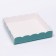 Box for cookies, mint, 15 x 15 x 3 cm