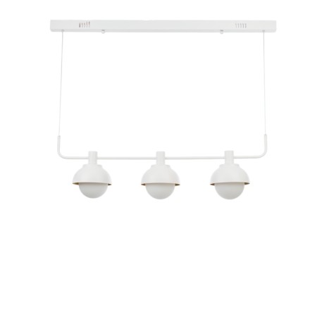 Schenon lamp 3xg9 with white-gold 86x16x25.5-125 cm