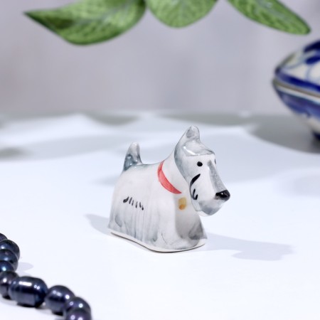 Souvenir "Scotch terrier", Gzhel