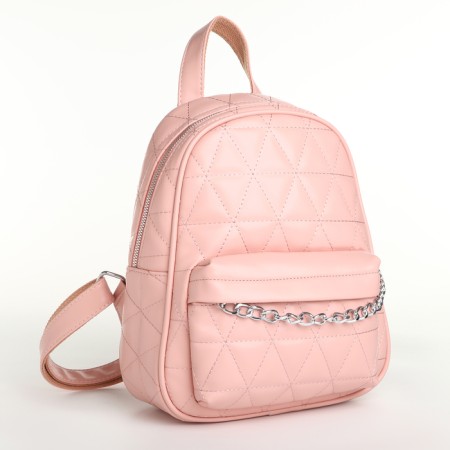 Women's backpack on lightning, pink color