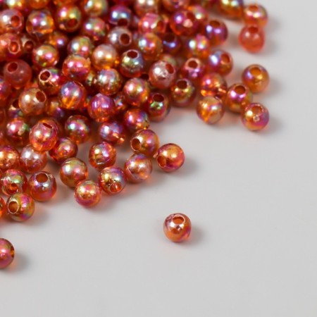 Beads for creativity plastic "Bronze mother -of -pearl" set 20 g d = 0.4 cm-1