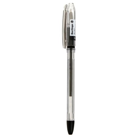 Ballpoint handle Berlingo I-10, black, 0.4 mm, rubber emphasis price per 1 piece.-2