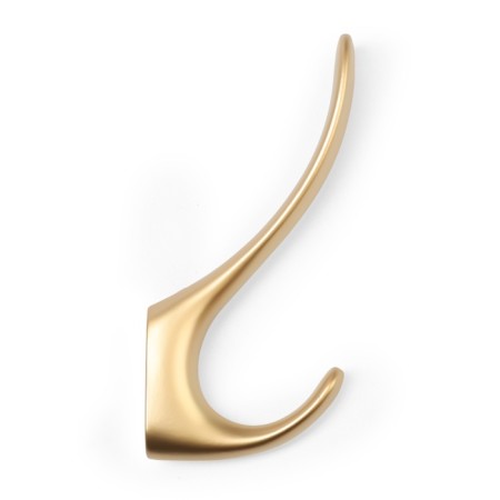Furniture hook CAPPIO HEEL LIGHT 45BSG, two -rod, aluminum, matte gold-4
