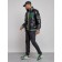Eco -leather jacket men, size 48, black color