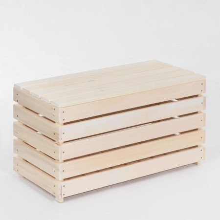 Bench with a box, 80 × 40 × 45cm, from linden