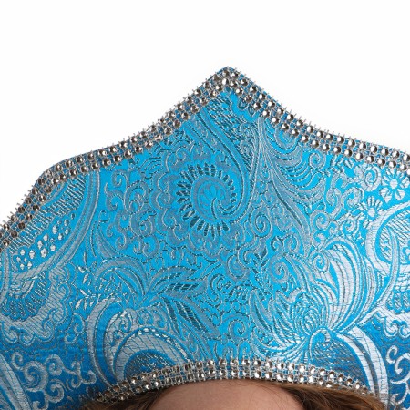 Kokoshnik "Zimushka" with ribbons-1