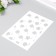 Plastic stencil "petals" 24x16 cm