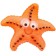Rubber toy for the bath "Sea Star", 12 cm, crush me