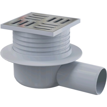 Alcaplast APV26, 105 × 105/50 mm, side drain, wet waterproof wet