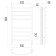 Terminus heated towel rail "Classic" P8, 500x800 mm, Dimmer, Black Muars