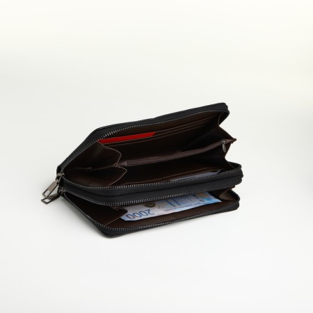 Male clutch on lightning, textura, black color-3