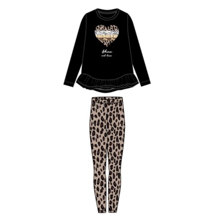 Kit for girls: T -shirt, leggings, height 140 cm-6
